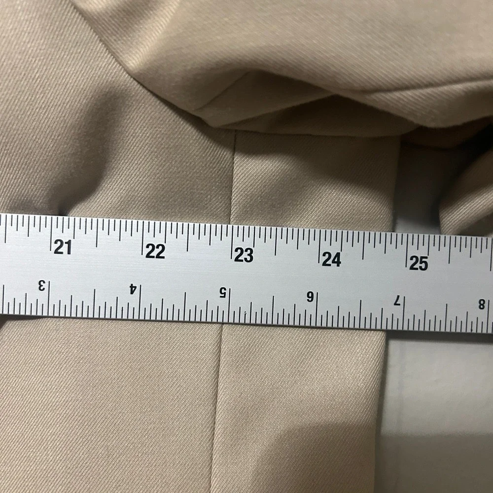 Giorgio Fiorelli 2-Piece Suit Blazer 49 Tan Two-Button 40X24 Trousers Flat Front